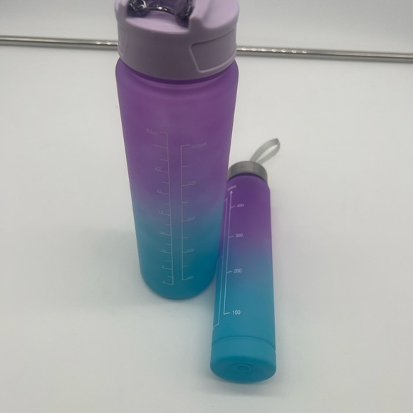 2 gradient set of water bottles , a set of 2 sizes, plastic water cups bottles - Picture 10 of 10
